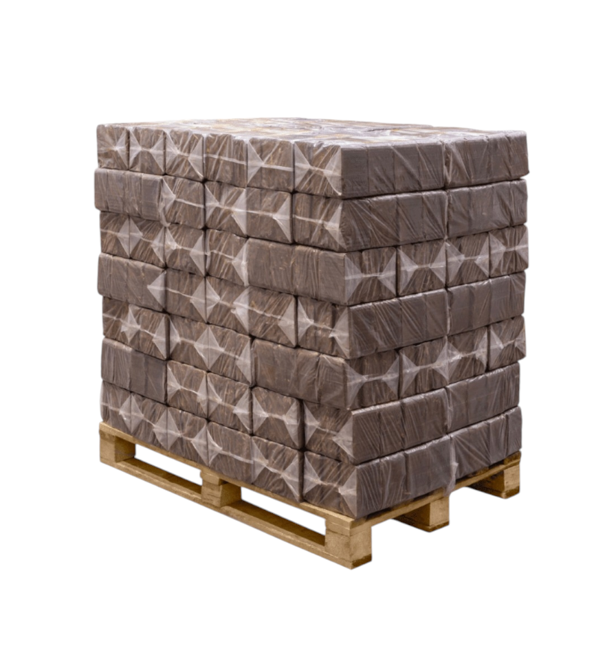 Boomschorsbriketten Nachtbriket - Tot 10 Uur Warmte - Pallet 1008kg (84 pakken)