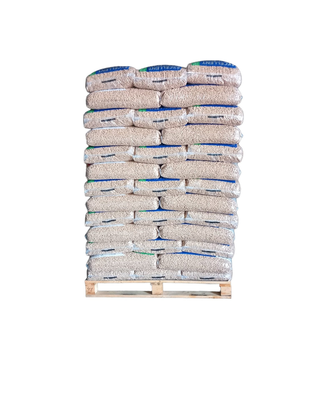 Biomasa Excellent Houtpellets EN+A1 15kg - Wit Naaldhout - Pallet 975kg (65 zakken)