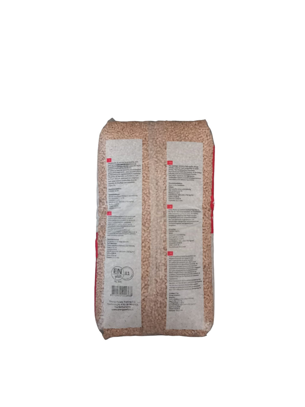 Energy Pellets Excellent Houtpellets 15kg - EN+A1 Wit Naaldhout - Pallet 990kg (66 zakken)